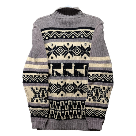 80s Hand Knit Alpaca Sweater - Picture 2 of 5